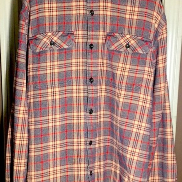 Patagonia Organic cotton L Men’s long sleeve Mid-weight  Fjord flannel EUC - Picture 2 of 7